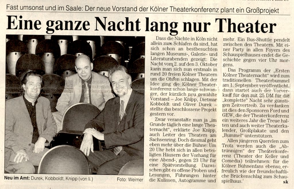 Die erste Theaternacht
